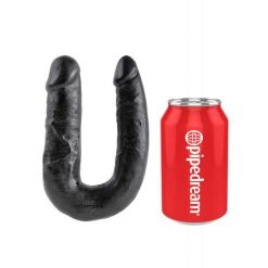 King Cock Medium Double Trouble Black beside a red drinks can.