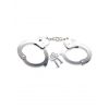 Chrome Handcuffs With Keys and Silver Chain