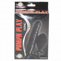 Black Inflatable Dong in its Black Display Box
