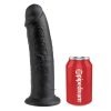 King Cock 10 inch Suction Cup Dildo With A Drink Can