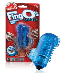 The Screaming O The Fingo Tingly Blue in Its Display Packet