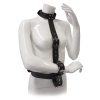 The Blaze Body Harness with Collar on a mannequin