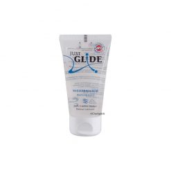 Just Glide 50ml Water-based Lubricant Gel on a white background
