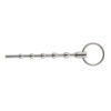 130mm Penis Plug Stainless Steel Beads Urethral Sounds Ring Masturbation Sex Toy Side View