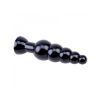 Black Mont Large Anal Beads Side View