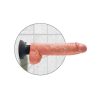 King Cock 10 inch Vibrating Cock with Balls Stuck To A Wall