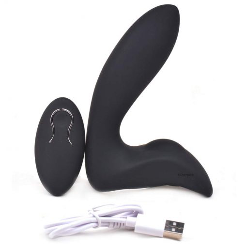 Remote Control Rechargeable Silicone Prostate Massager With Cable