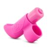 Waterproof Mini Finger Vibrator with a Bullet in Pink.