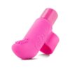 Waterproof Mini Finger Vibrator in Pink on a white Background.