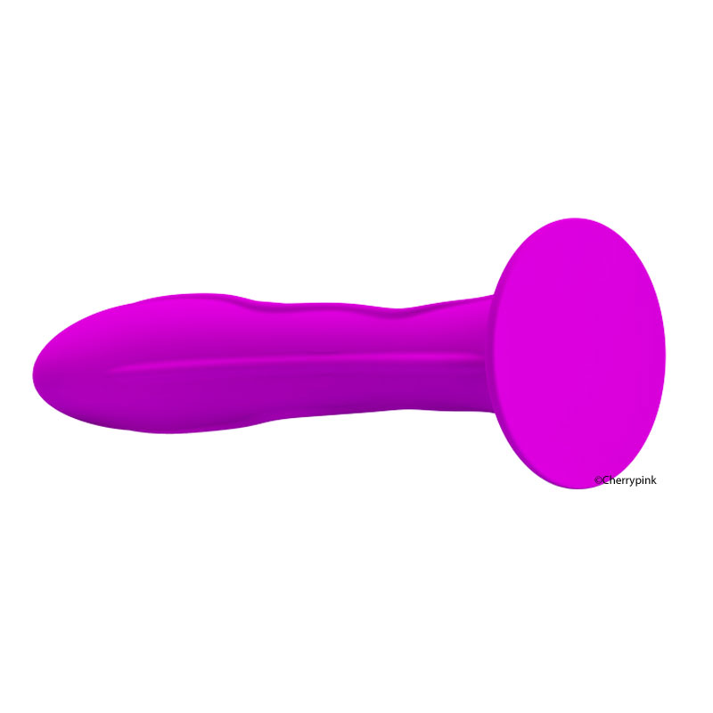 Pretty Love Purple Butt Plug Suction Cup Base Showing