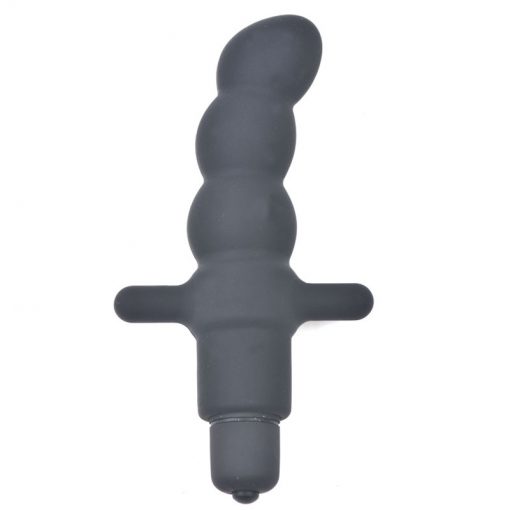 Black silicone prostate vibrator