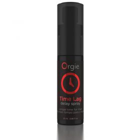 Black bottle of Orgie delay spray