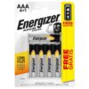 Energizer AAA Batteries Four Pack Plus One Free.