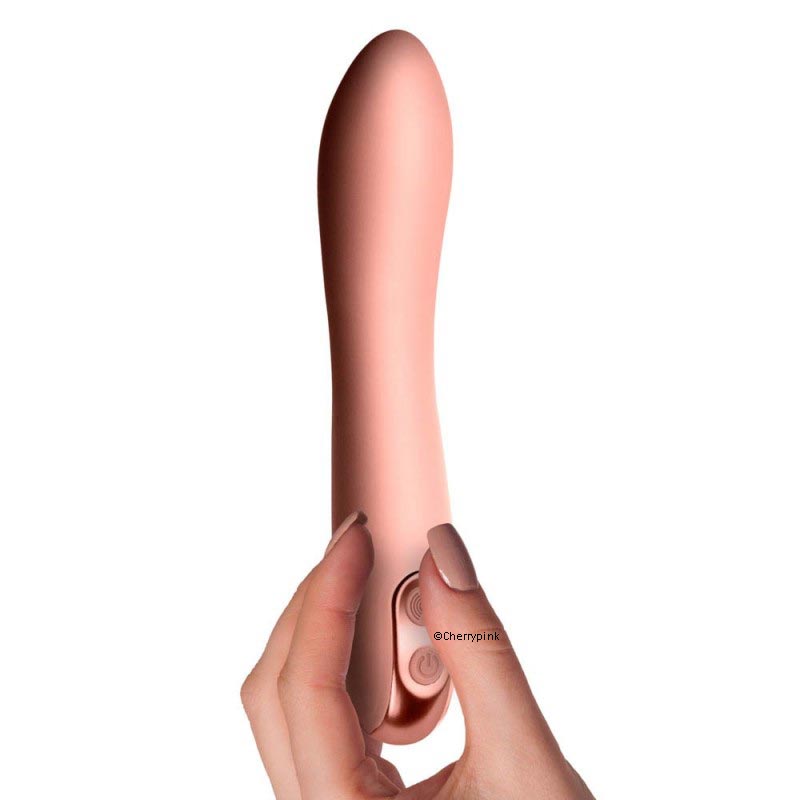 Rocks Off Giamo Rechargeable Vibrator in a Female Hand.