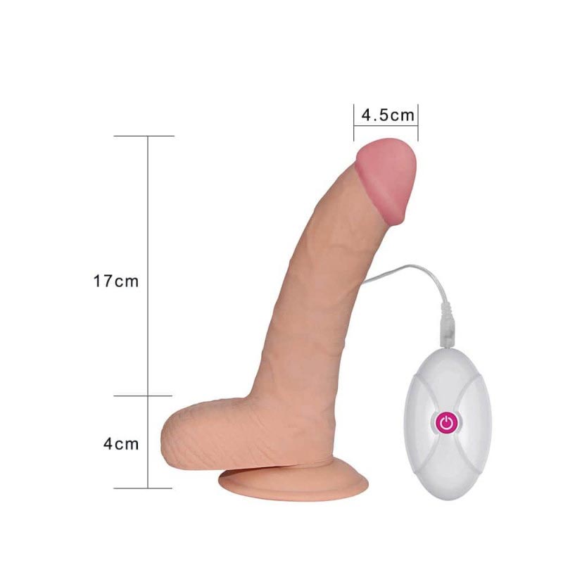 Love Toy The Ultra Soft Dude Realistic Dildo with all its measurements