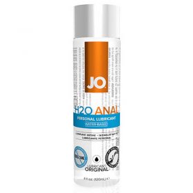 A bottle of anal lubricant