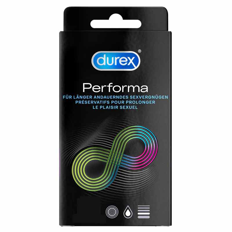 Durex Extended Pleasure Condoms Ten Pack Outer Box.