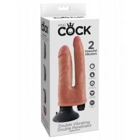 The white display box from the king cock double penetrator vibrator