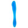 Blue double dildo with an anal and vaginal side