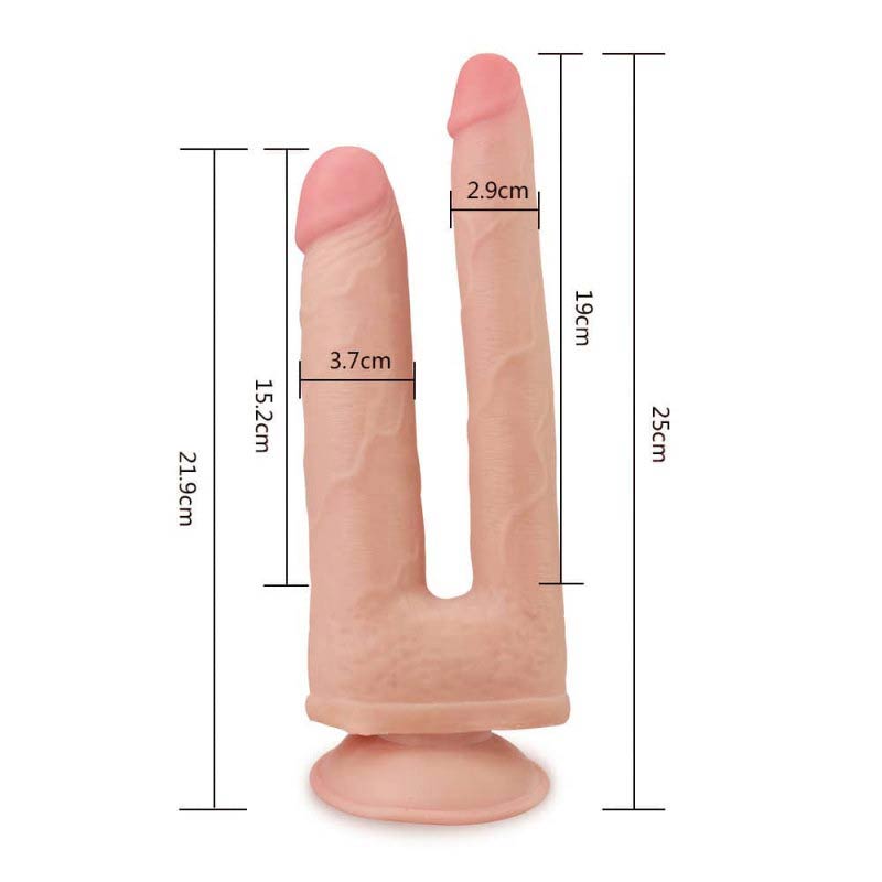 The double penetrator dildo with all its sizes
