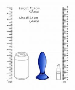 The sizes of the glass butt plug