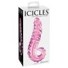 Outer box of the with word icicle and a picture of the rose glass dildo on the front