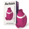 Action No. Seven 2 In 1 Clitoris Sucker and Tongue sex toy with its display box