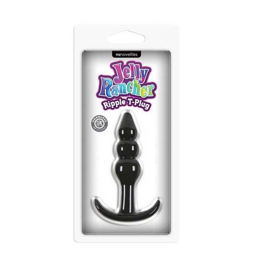 Jelly Rancher T-Plug Ripple Anal plug in its display packet