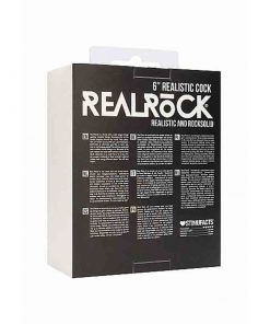 Realrock Realistic Black Cock the back of the display box with instructions.