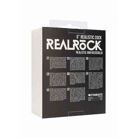 Realrock Realistic Black Cock the back of the display box with instructions.
