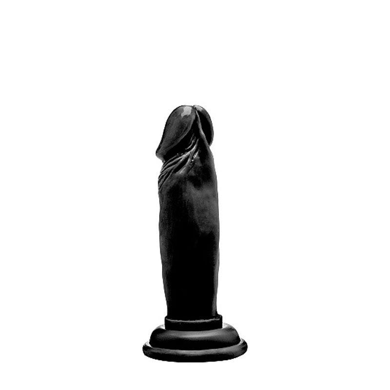 Black dildo with suction cup