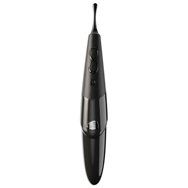 Zumio E With Rotation Black is a Black clitoral vibrator with rotation tip