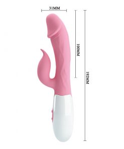 Sizes for the Pretty Love Peter Pink Rabbit Vibrator