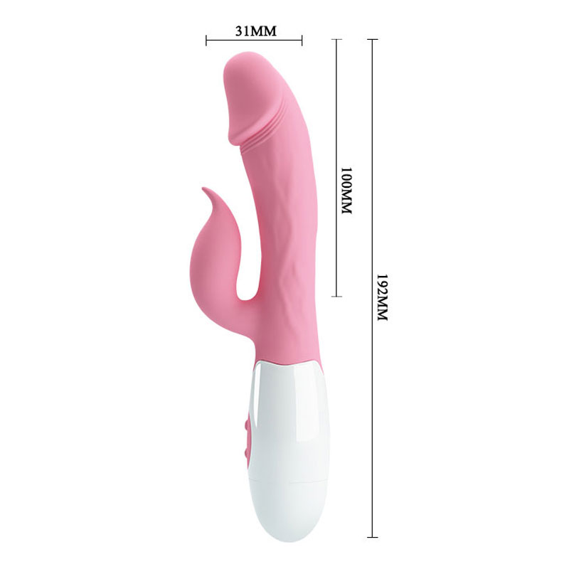 Sizes for the Pretty Love Peter Pink Rabbit Vibrator