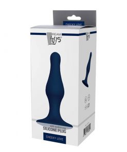 The display box from the Cheeky Love Silicone Plug Large Blue