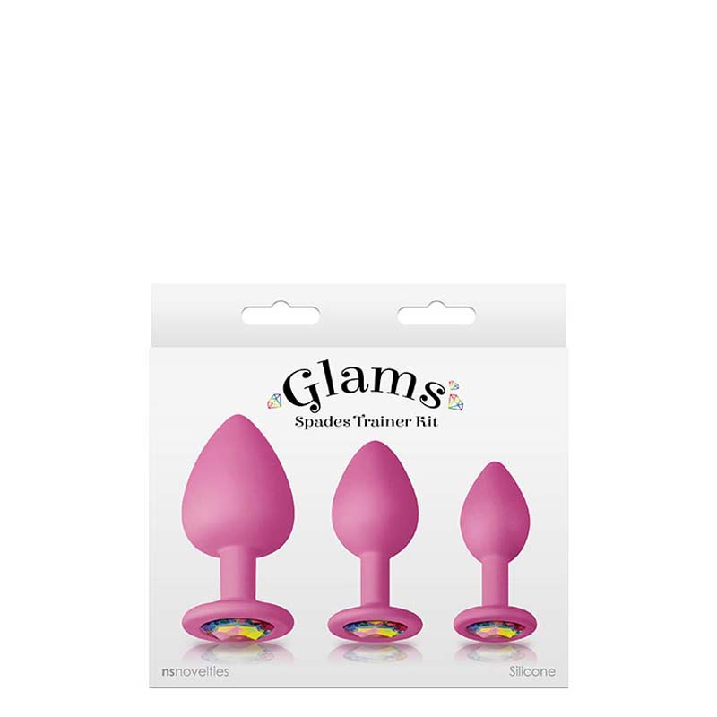 The display box from the Glams Spades Anal Pink