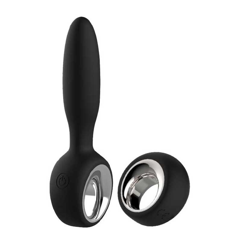 The Midnight Magic Crius Remote Anal Bead with finger pull at the base