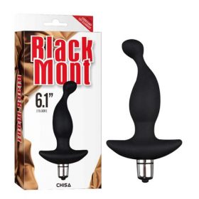The Black Mont Vibrating Vibro-T standing with its display box