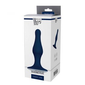 The white display box from the Cheeky Love Silicone Plug Medium Blue