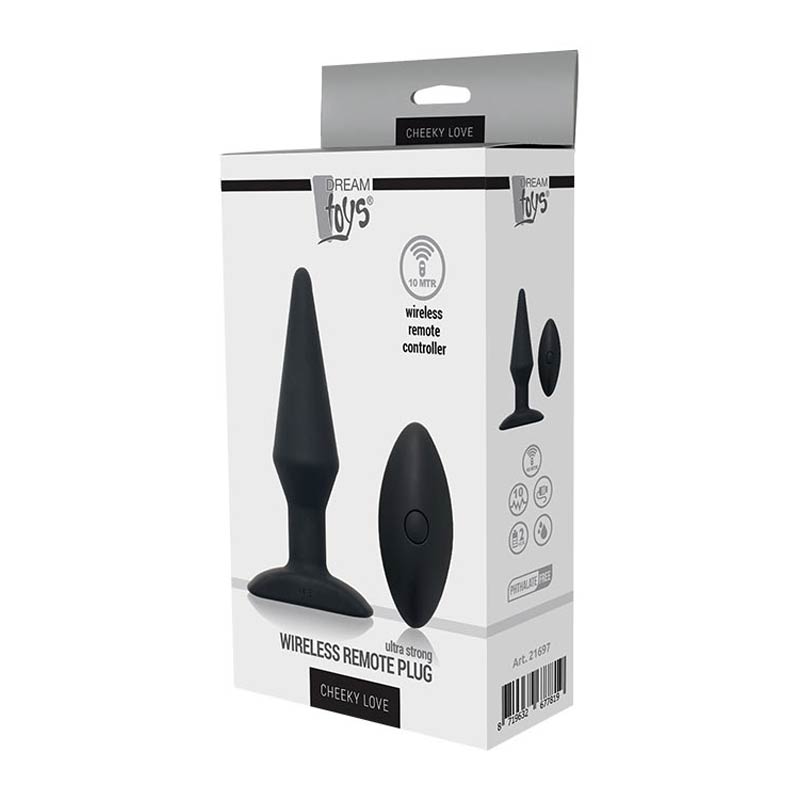 The white display box from the Cheeky Love Wireless Remote Plug