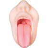 The open mouth of the Real Mouth Stroker Male Masturbator