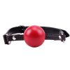 Close up look at the ball on the Red Ball Gag