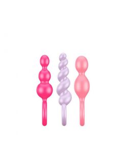 Side view of the Satisfyer Booty Call Plugs Multi Colour