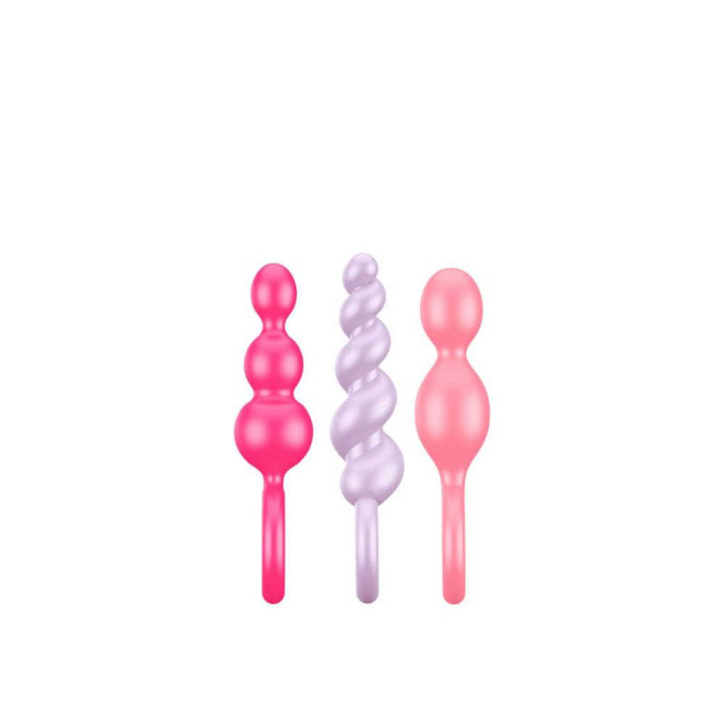 Side view of the Satisfyer Booty Call Plugs Multi Colour