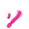 Vibes of Love Heating Bodywand standing on its tip with the handle vibrating