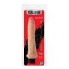 The realstuff 8.5inch realistic dildo vibrator in its red display packet