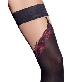 Close up look at the Cottelli Luxury Thigh-high Hold-Up Stockings