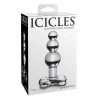 Icicles No 47 Hand Blown Glass Anal Plug Outer Box