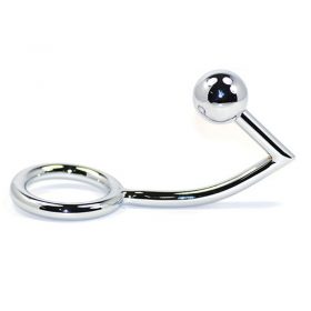 Metal Anal Ball Hook And Cock Ring P-spot Toy