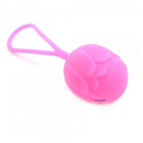 Pink Single Kegel Ball View of the Top.